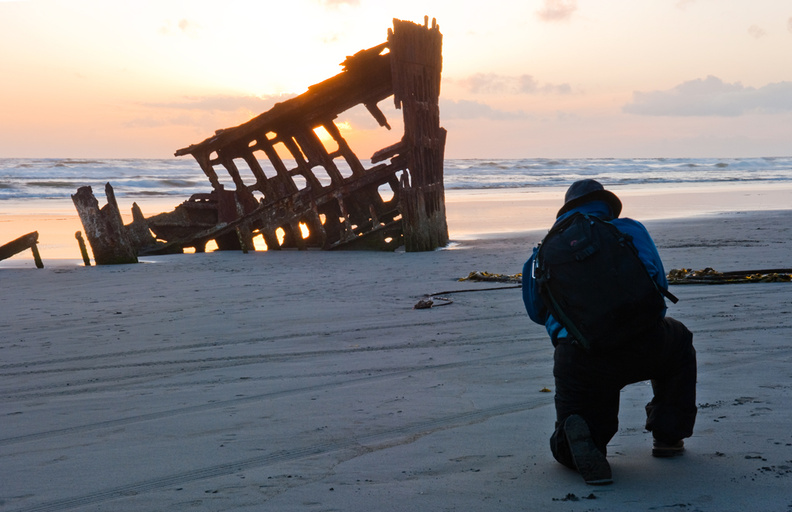 Sunset at the Peter Iredale.jpg