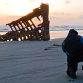 Sunset at the Peter Iredale